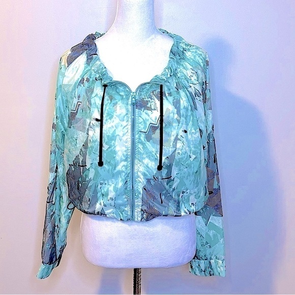 NWT KORAL Psychedelic Zephyr Cropped Workout Jacket Size Small - Picture 3 of 12